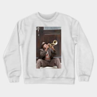 Trumpeter in the old town of Havana in Cuba Crewneck Sweatshirt